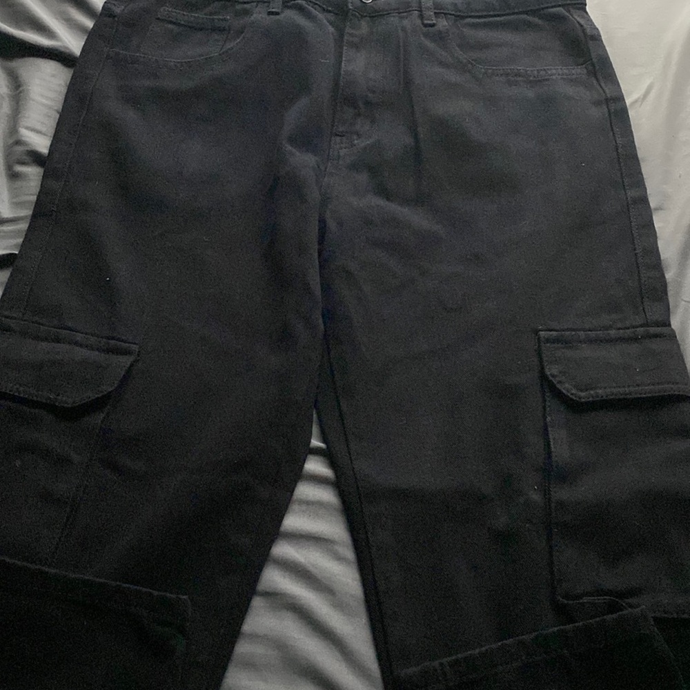 Black cargo jeans very comfortable and stylish